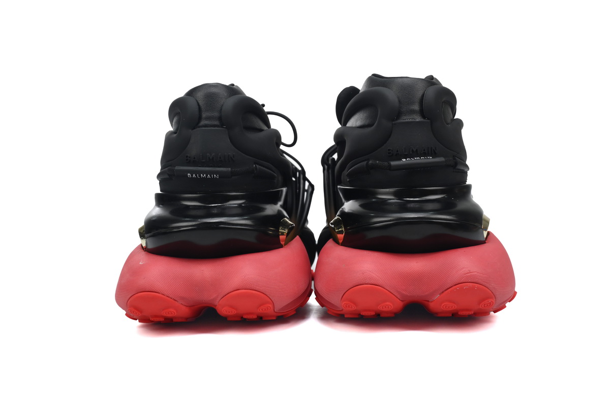 BALMAIN Multikolor Buty sportowe Black Red  YM1VJ309