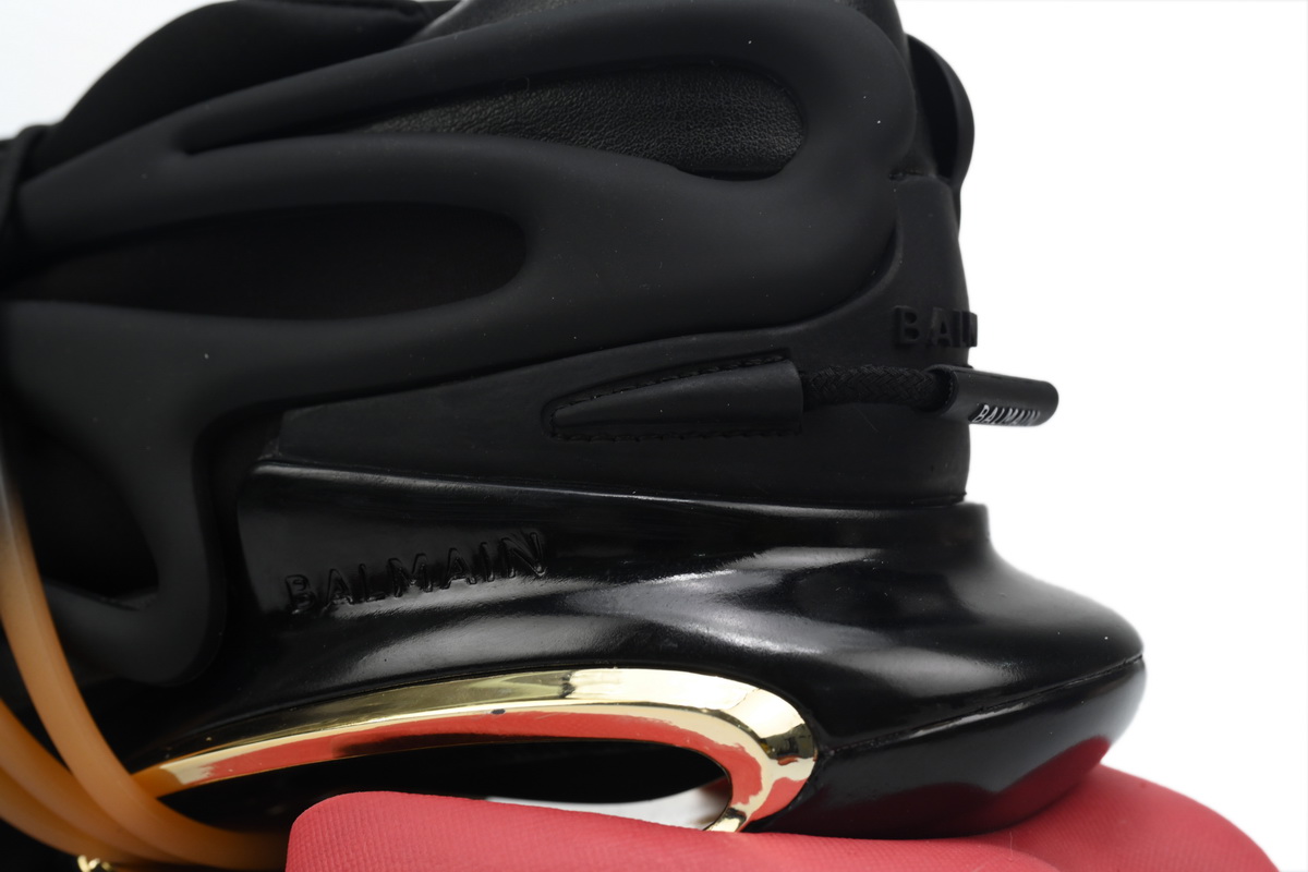 BALMAIN Multikolor Buty sportowe Black Red  YM1VJ309