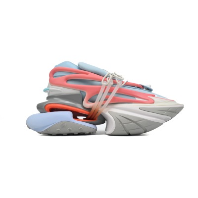 BALMAIN Multikolor Buty sportowe Grey Blue Red  YM1VJ309 02