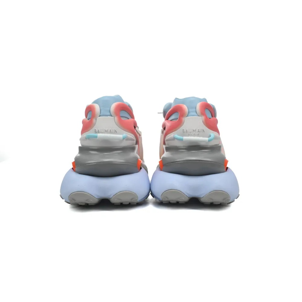 BALMAIN Multikolor Buty sportowe Grey Blue Red  YM1VJ309