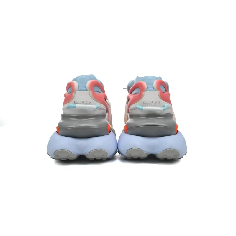 BALMAIN Multikolor Buty sportowe Grey Blue Red  YM1VJ309