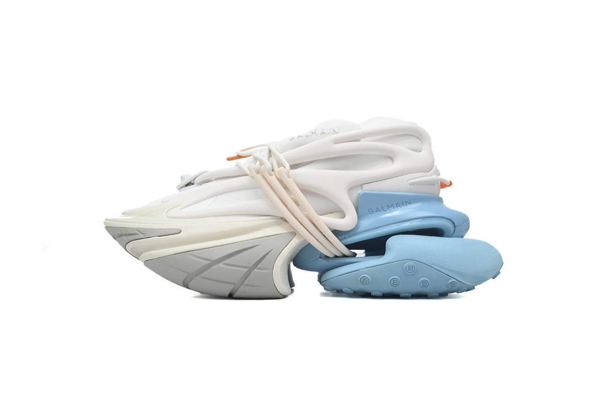 BALMAIN Multikolor Buty sportowe White Blue  YM1VJ309