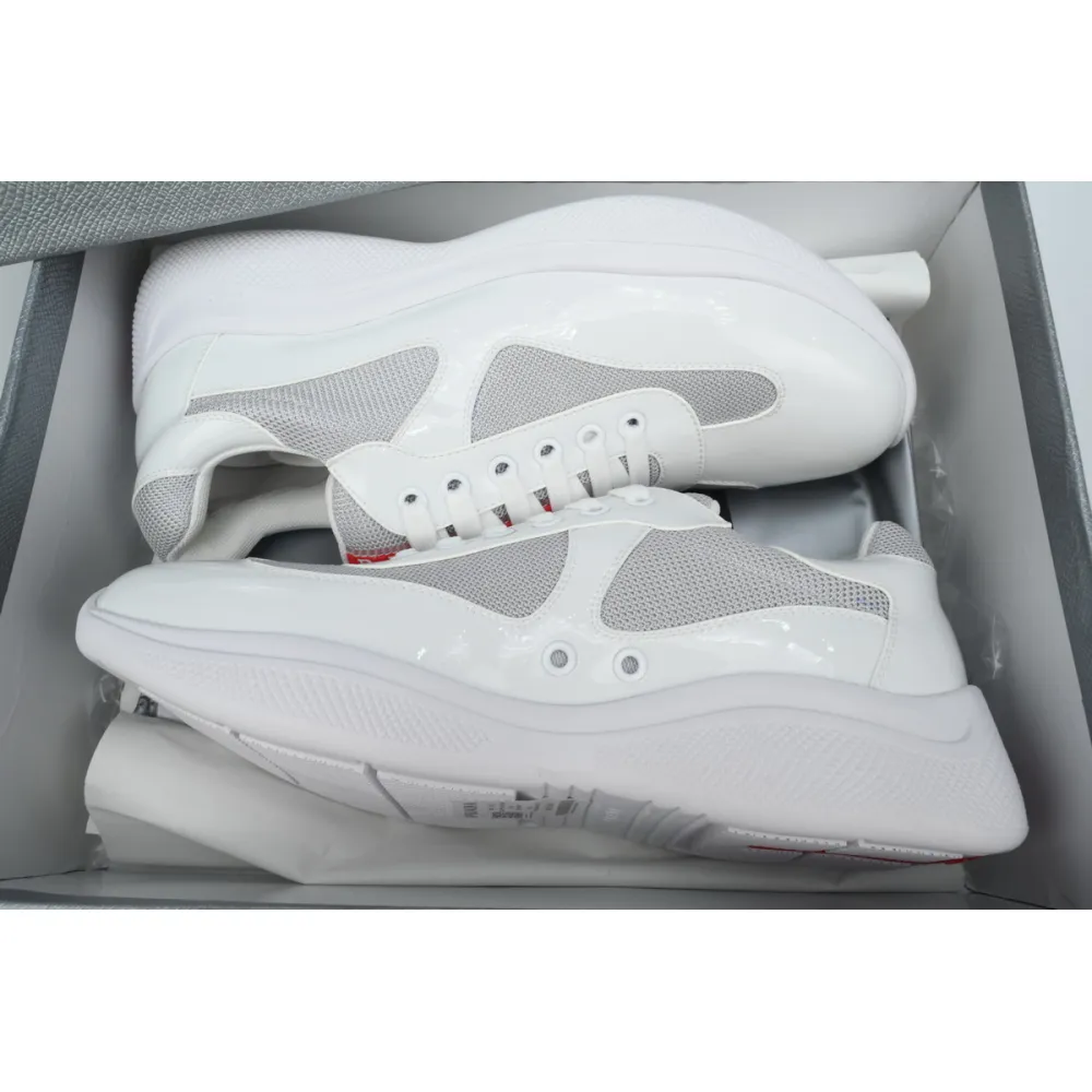 Prada Americas Cup White Silver Red  4E3400_ASZ_F0J36