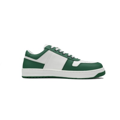 Prada Downtown Low Sneakers White Green 02