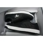 Prada Downtown Low Top Sneakers Leather Black Black White 2EE364_3LJ6_F0002