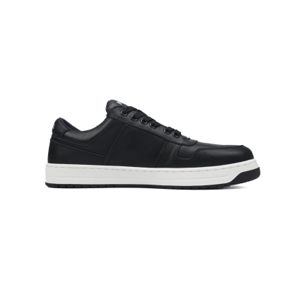 Prada Downtown Low Top Sneakers Leather Black Black White 2EE364_3LJ6_F0002 02