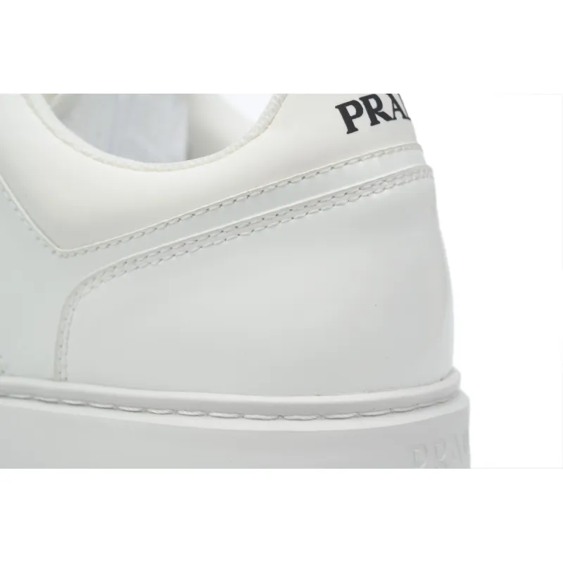 Prada Leather Low-Top Lace-Up Sneakers 'White'
