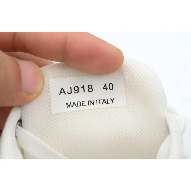 Prada Leather Low-Top Lace-Up Sneakers 'White'
