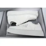 Prada Leather Low-Top Lace-Up Sneakers 'White'