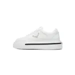Prada Macro Re-nylon And Brushed Leather Sneakers  white 