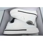 Prada Macro Re-nylon And Brushed Leather Sneakers  white 