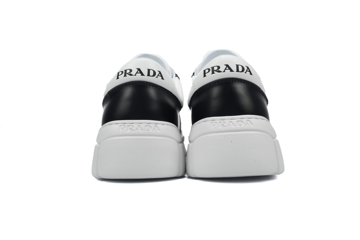 Pra*a voluminous sneakers leather white black 2ee378_3lj6_f0964