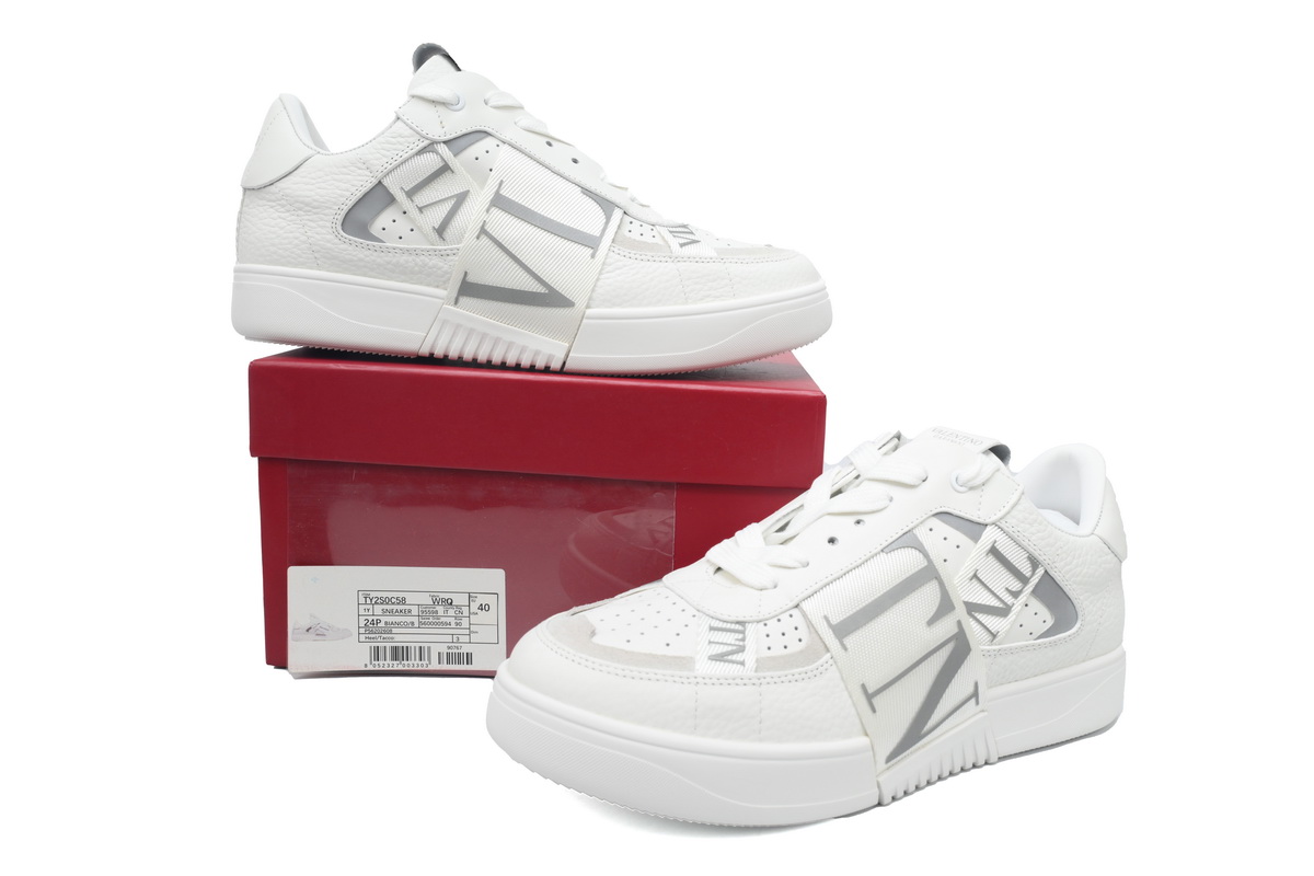 Valentino Garavani VL7N Sneaker Low Top White White Grey XY2S0C58WRQ22E