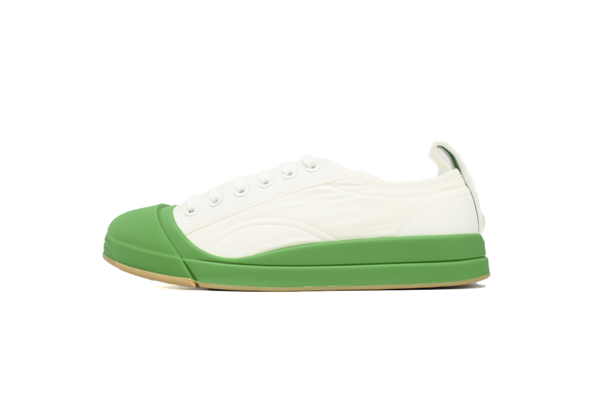 Bo*te*ga ve*ne*ta white green vulcan sneakers