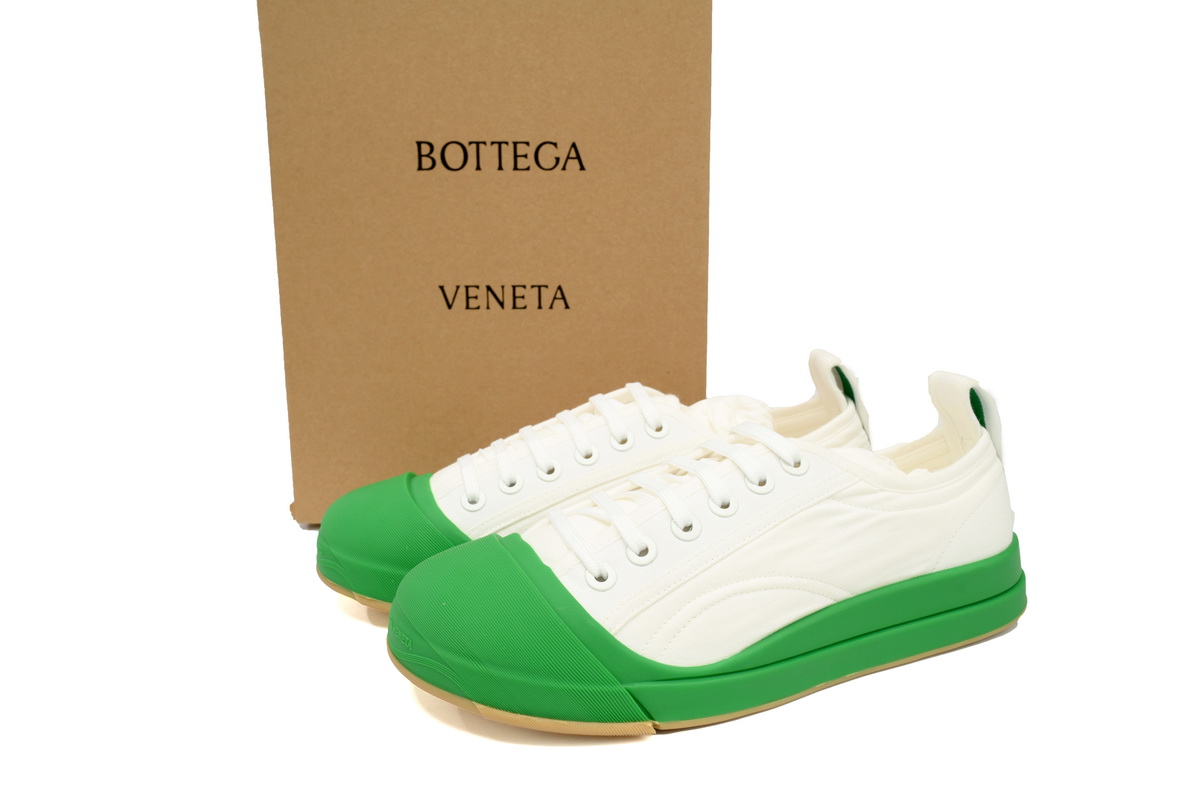 Bo*te*ga ve*ne*ta white green vulcan sneakers