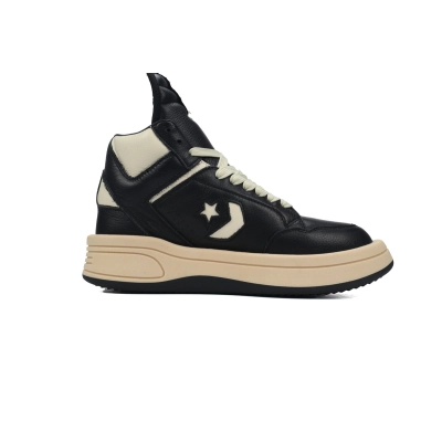 Converse TURBOWPN Mid Rick Owens DRKSHDW Black Cloud Cream  A03945C 02