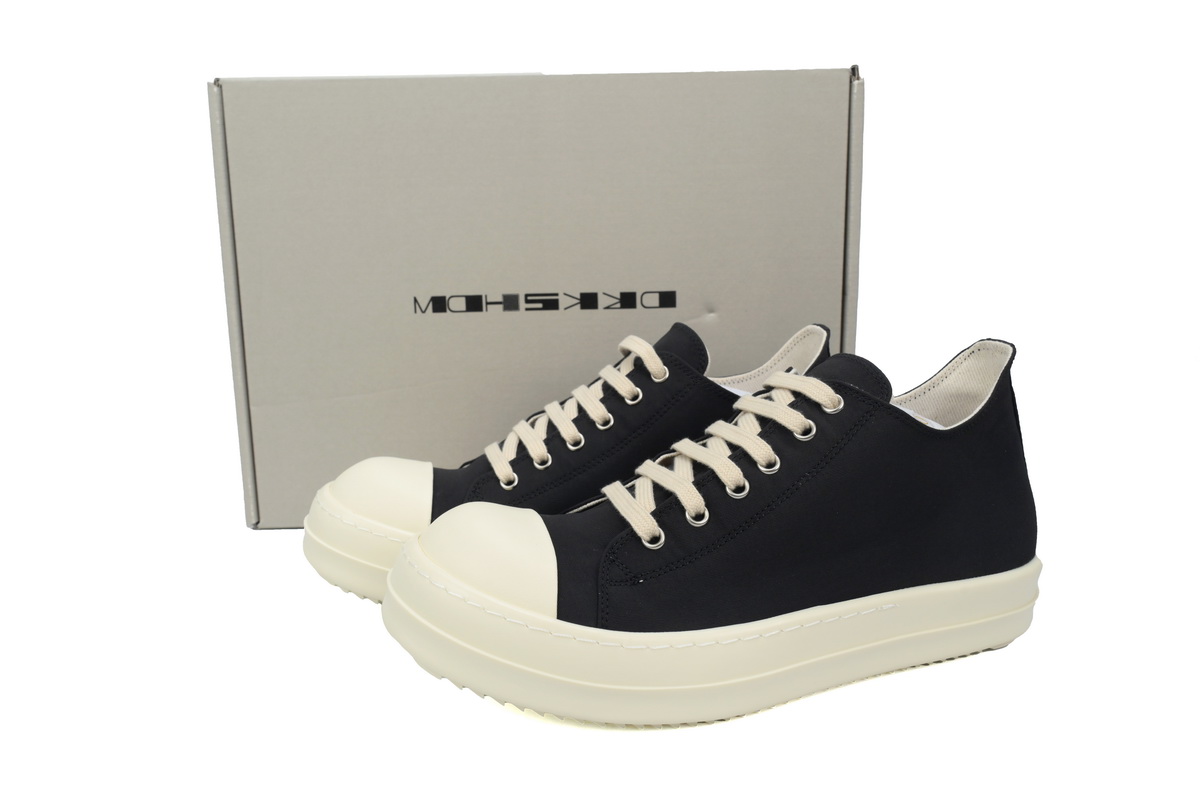 Rick Owens DRKSHDW Lido Low Sneaks Black MilkSS24 DU01D1802CB-911