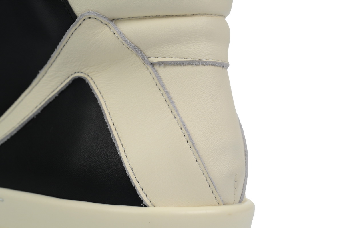 Rick Owens GeoBasket Oversized Eylet Black Milk RU02B2894-LPOW1-911