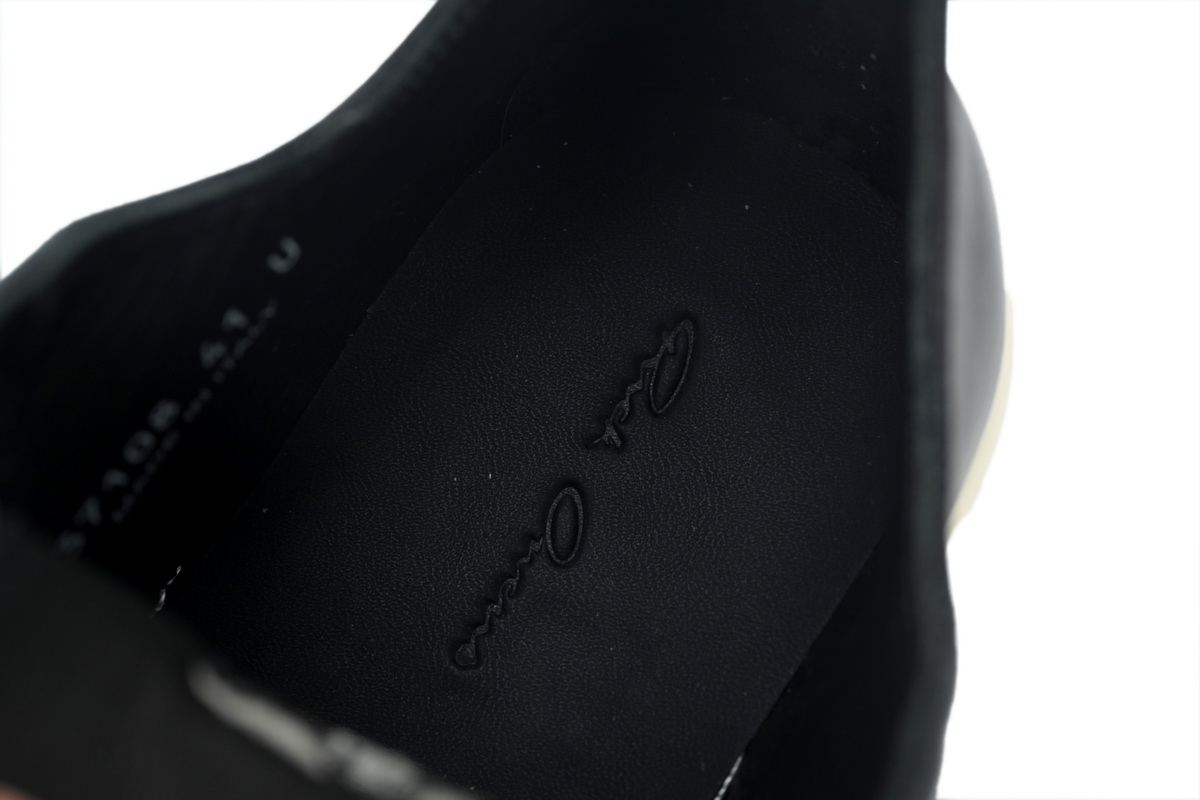 Rick Owens Luxor Low Sneaks Black and White