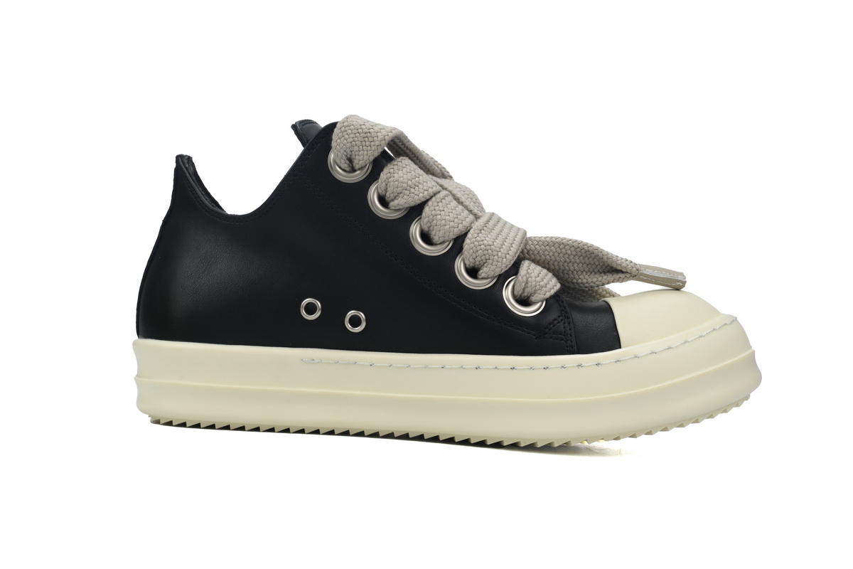 Rick Owens Luxor Low Sneaks Black and White