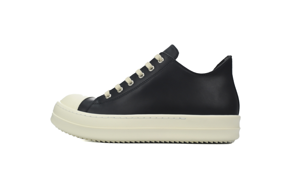 Rick Owens Luxor Low Sneaks Black Cream RU02C7891-911
