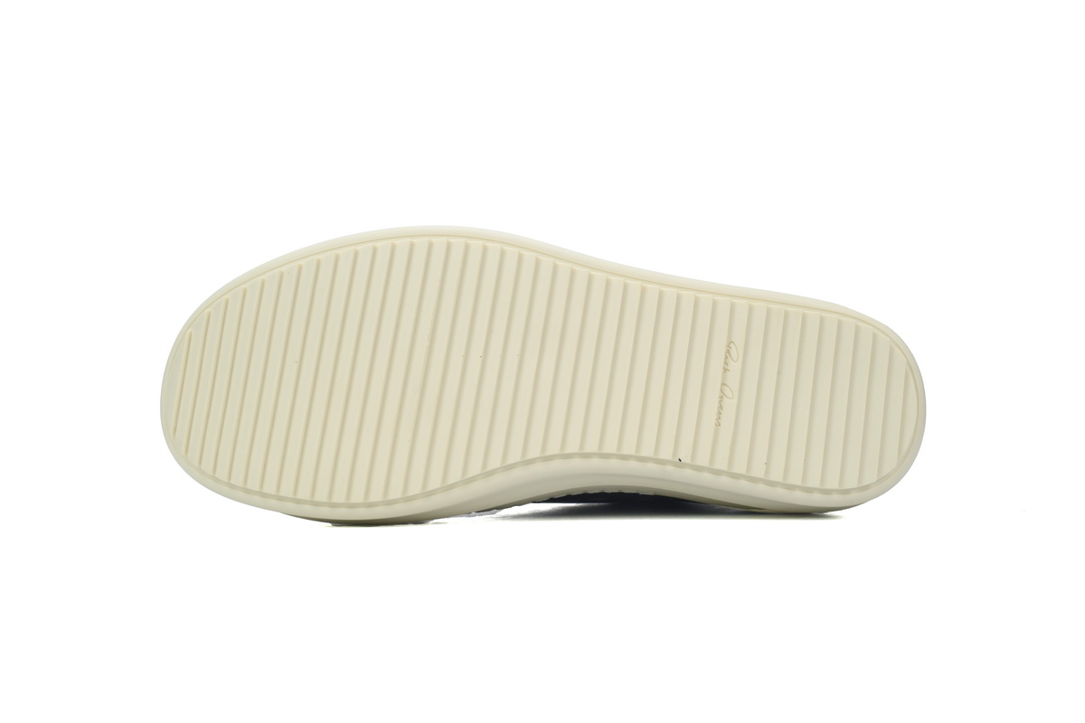 Rick Owens Luxor Low Sneaks Black Cream RU02C7891-911
