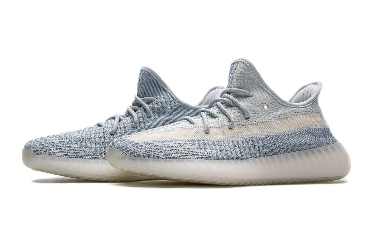 【$65 Free Shipping】Excellent Quality Adidas Yeezy Boost 350 V2 Cloud White (Non-Reflective) 