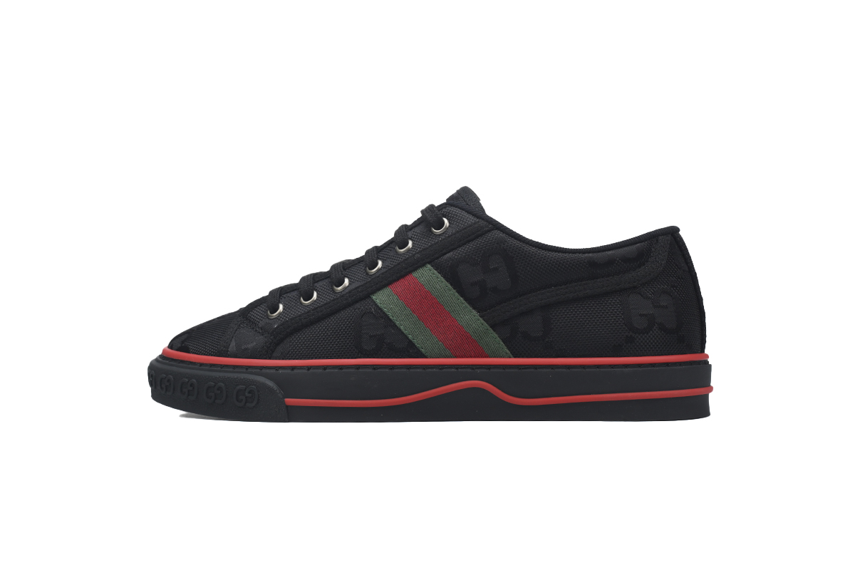G*u*i off the grid tennis 1977 low econyl black gg green red 628709 h9h70 1072