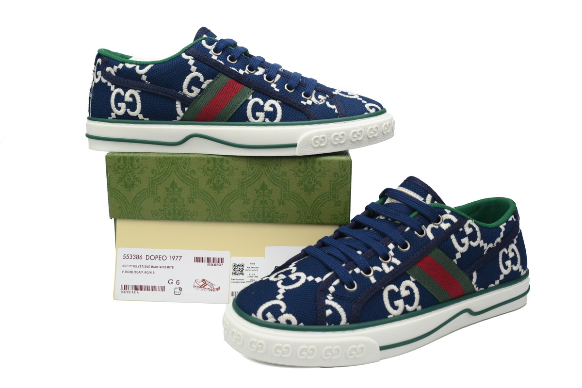 G*u*i tennis 1977 denim gg print  606111 2kq10 4463