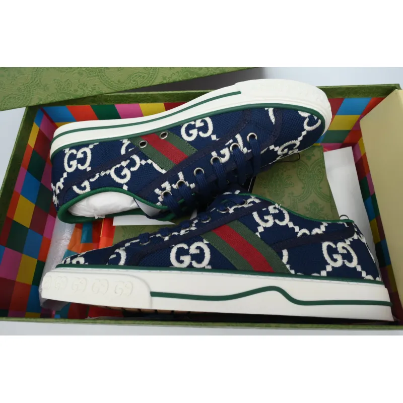 Gucci Tennis 1977 Denim GG Print  606111 2KQ10 4463
