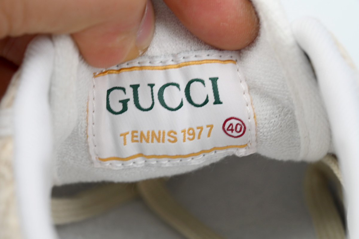 G*u*i tennis 1977 gg logo white