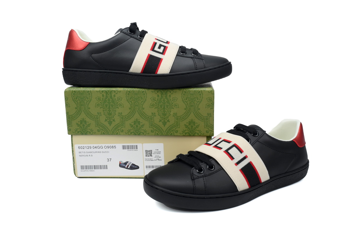 Gucci Ace Stripe Black  523469 0FIV0 1076