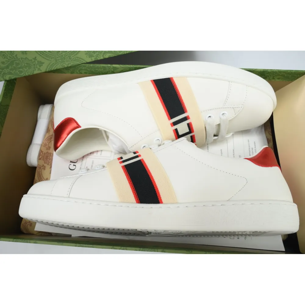 Gucci Ace Stripe Ivory  523469 0FIV0 9091