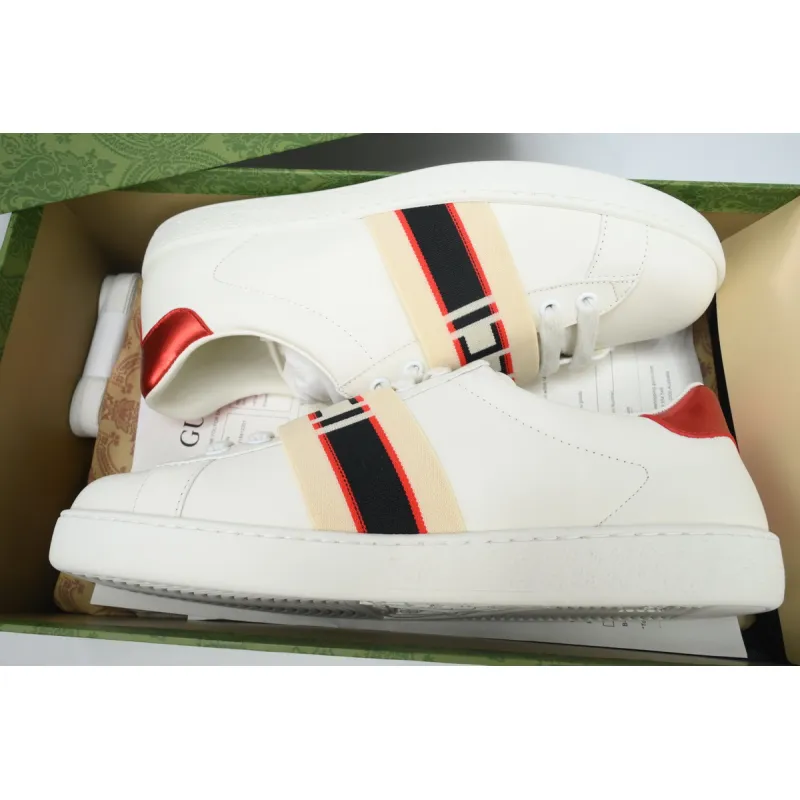 Gucci Ace Stripe Ivory  523469 0FIV0 9091