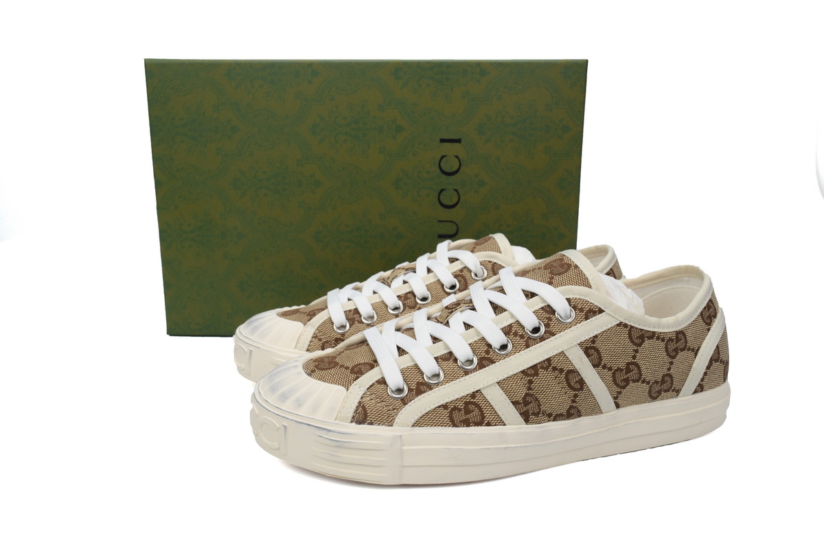 GUCCI Canvas Sneakers Shell Apricot