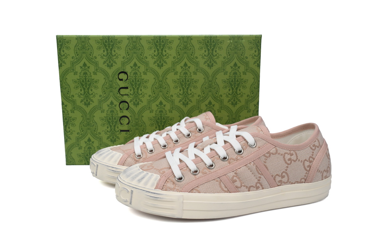 GUCCI Canvas Sneakers Shell Pink