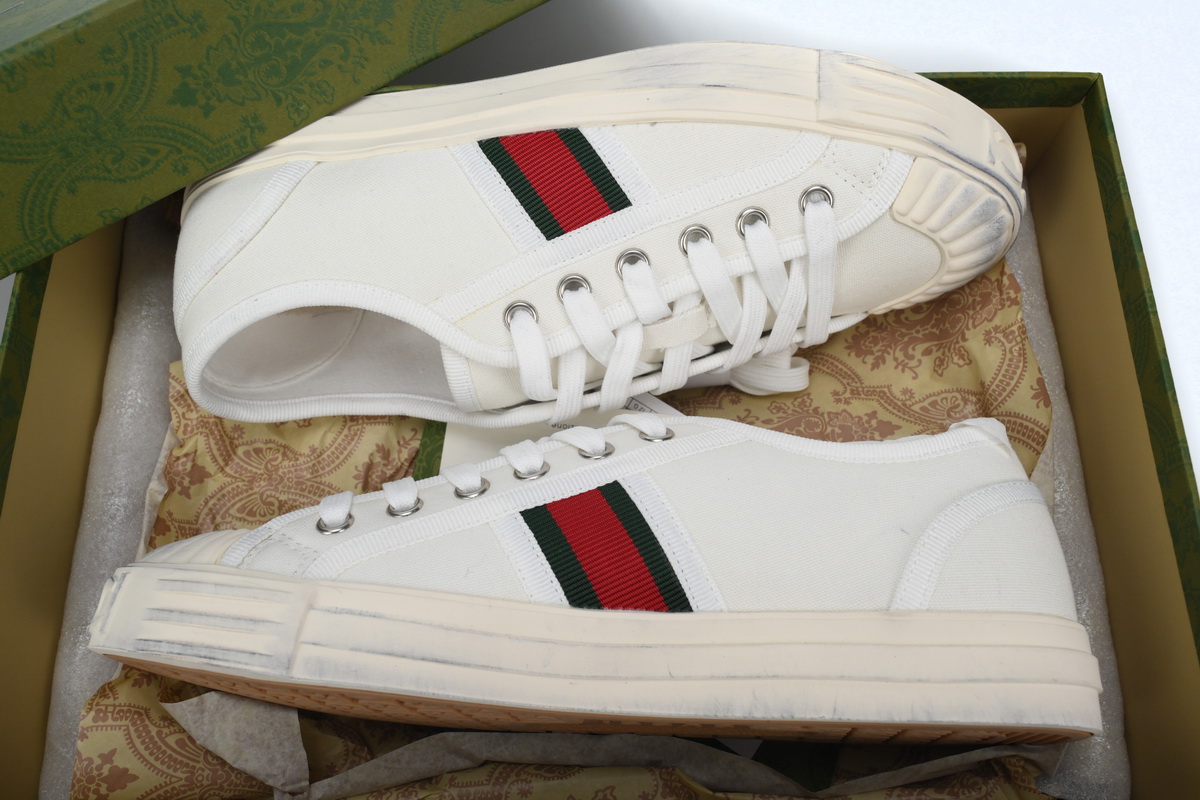 GUCCI Canvas Sneakers Shell White