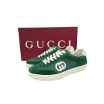 Gucci Interlocking Green Suede