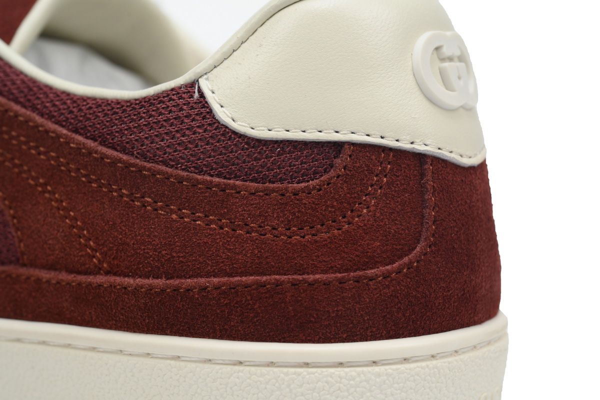 Gucci Interlocking Red White Suede