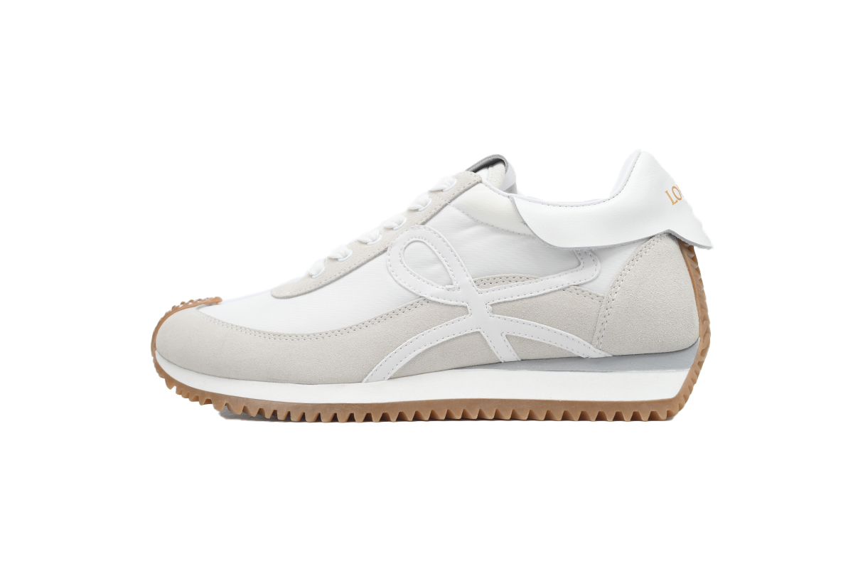 LOEWE Flow Runner White Suede (Women's)  L815282X35