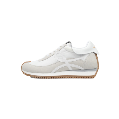 LOEWE Flow Runner White Suede (Women's)  L815282X35 01