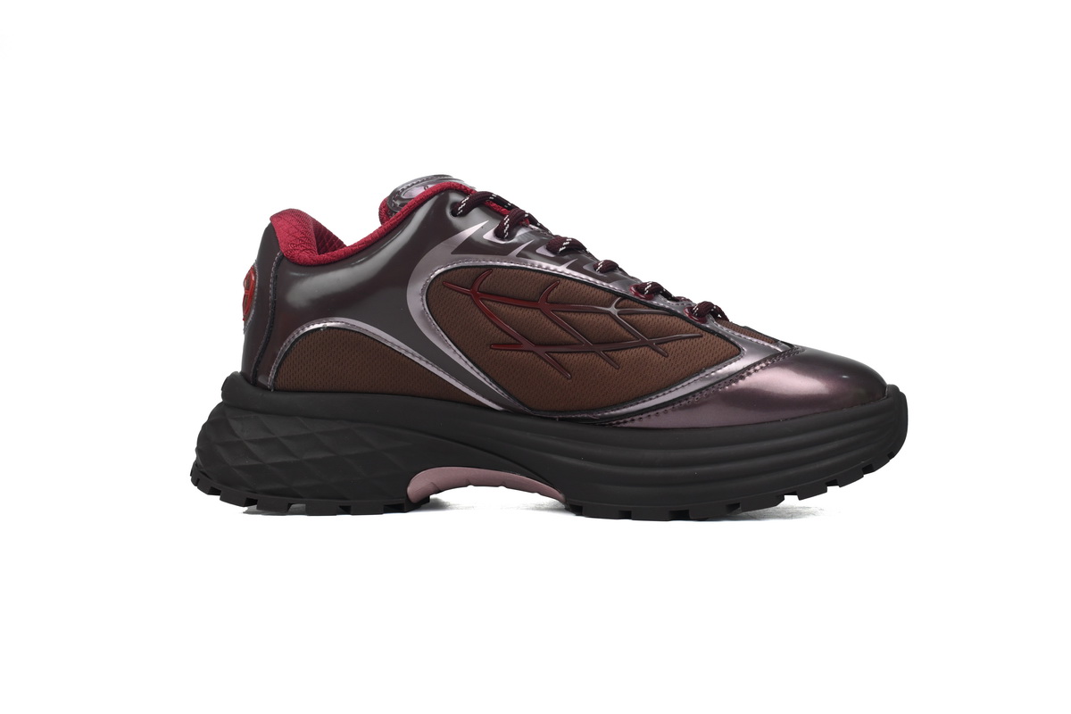LOUIS VUITTON Discovery Lace Up Wine Red