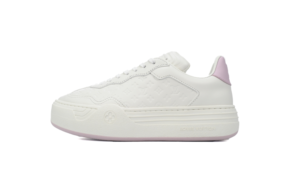 LOUIS VUITTON Groovy Platform Sneaker  Pink White  1ACO5T 