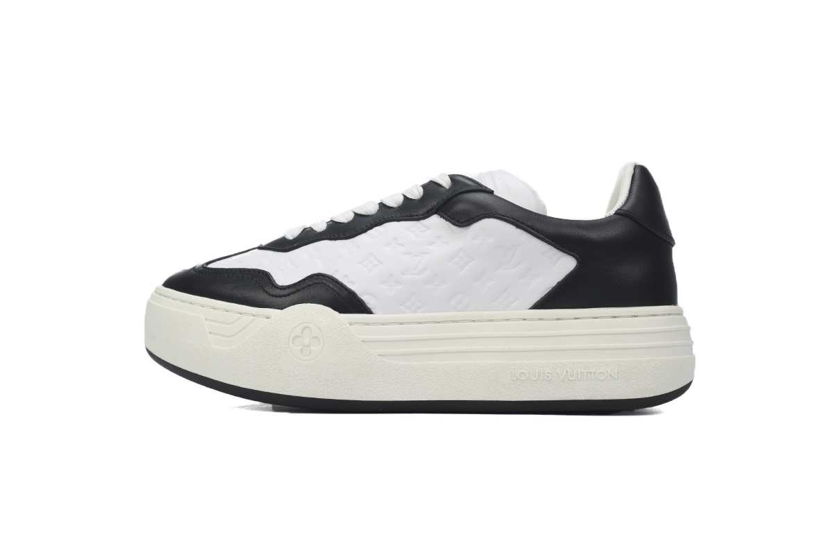 LOUIS VUITTON Groovy Platform Sneaker Black White  1ACL2O 