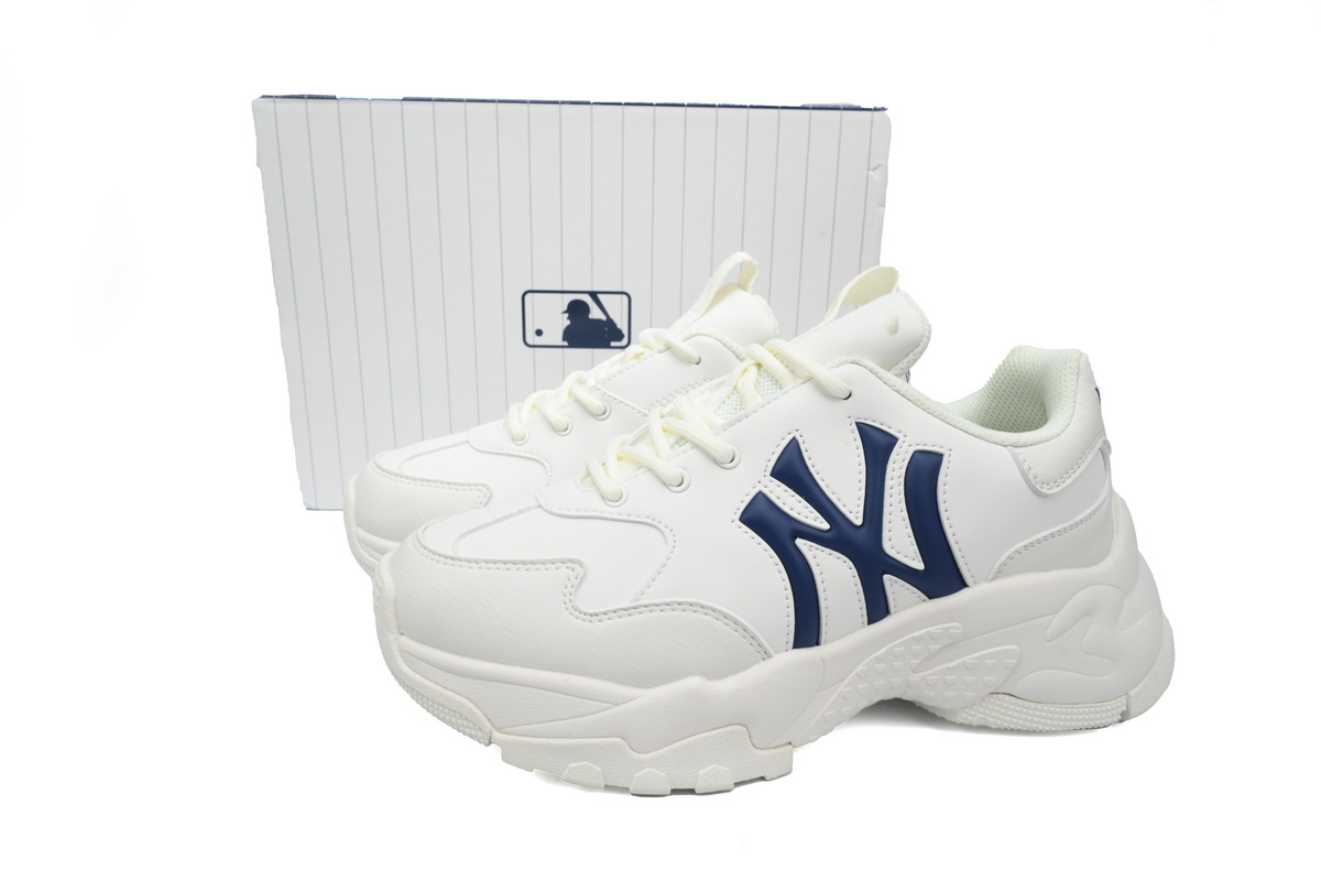 Giày MLB Chunky Liner Basic New York Yankees Sneaker  3ASHBCW3N-50WHS
