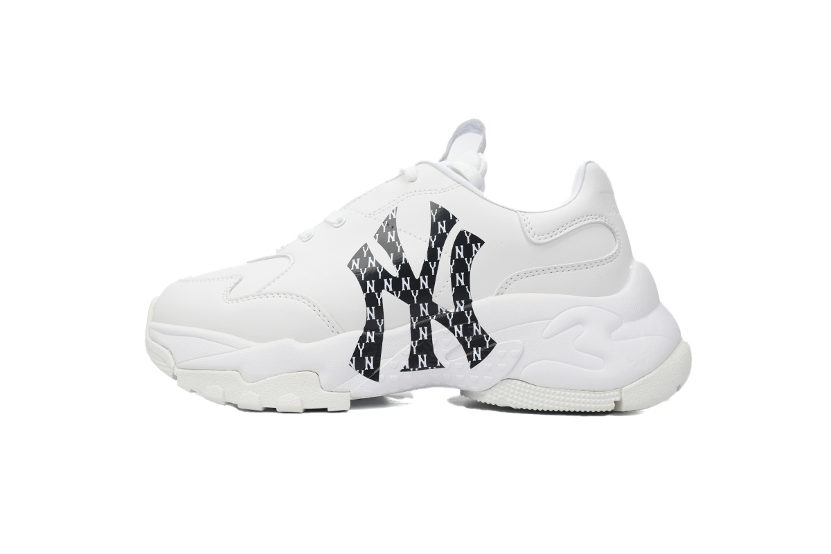Giày MLB Chunky Liner Yankees Monogram ''White  32SHCMQ11