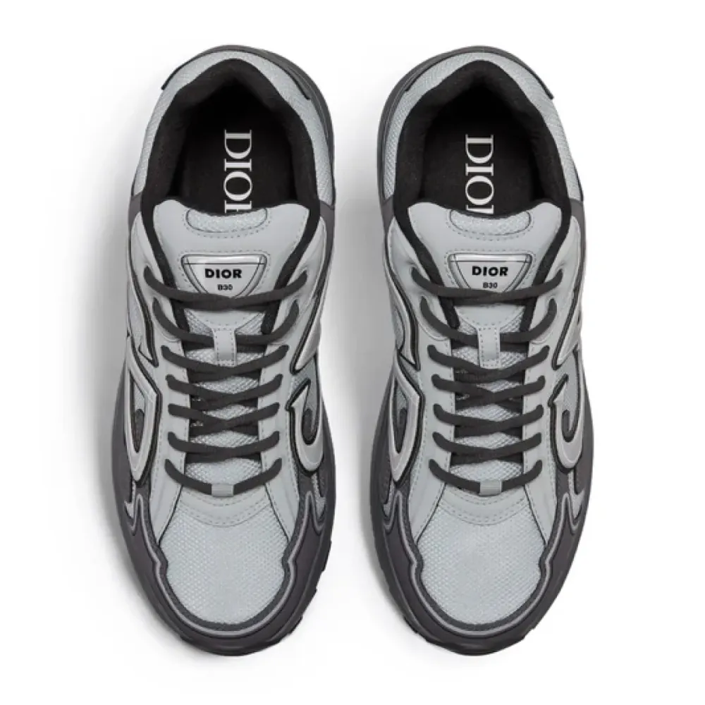 Dior B30 Grey Anthracite Trainer   3SN279ZRA_H868