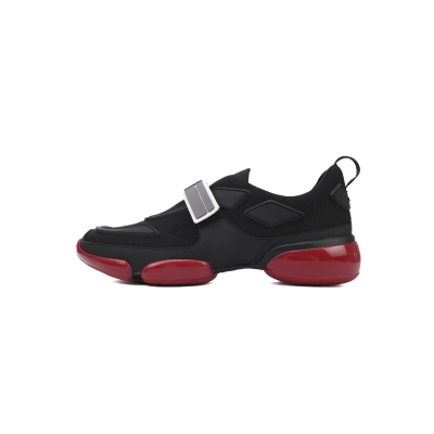 Prada Sneakers Black and Red   01