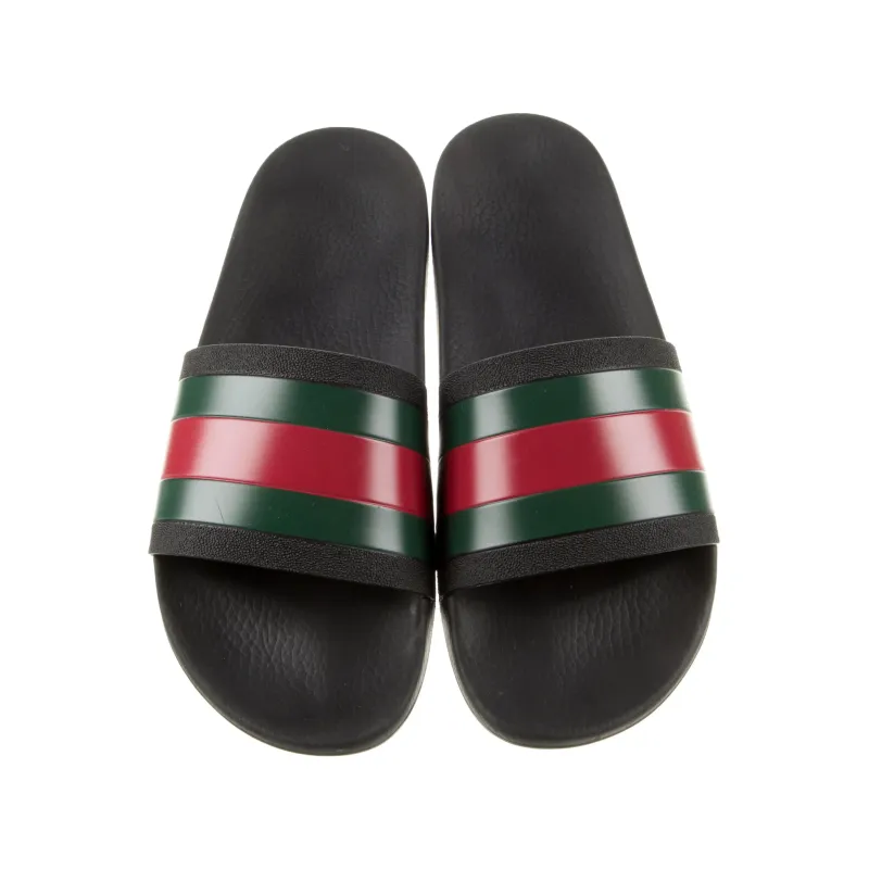 Gucci Web Accent Rubber Slides
