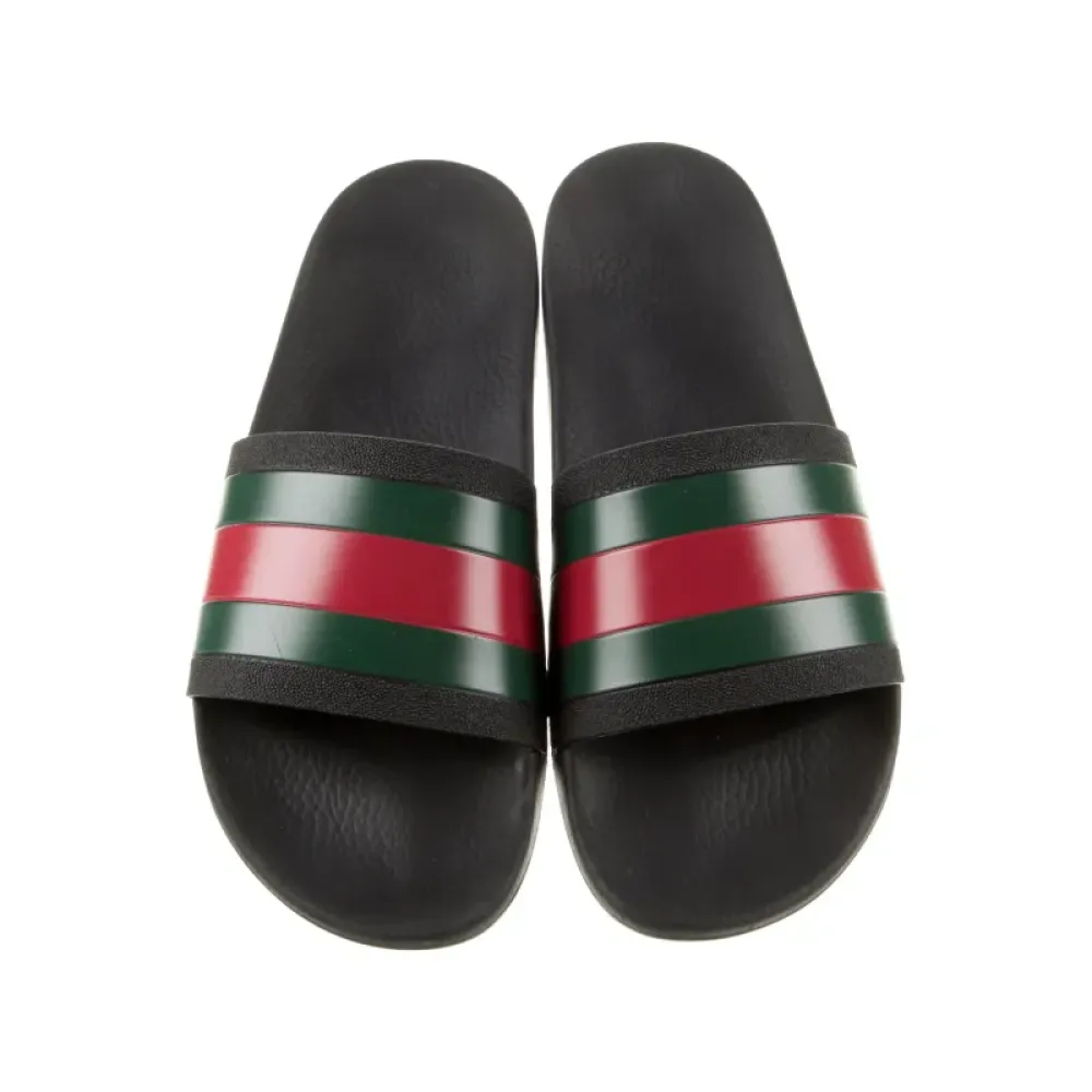 Gucci Web Accent Rubber Slides
